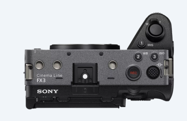 Sony Cinema Line FX3 Camera Top View