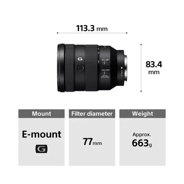 SONY FE 24-105 MM F4 G OSS E-Mount LENS - Image 5