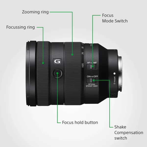 SONY FE 24-105 MM F4 G OSS E-Mount LENS - Image 4